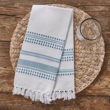 Kyla Woven Towel - Aqua Set of 2 Park Designs - The Fox Decor